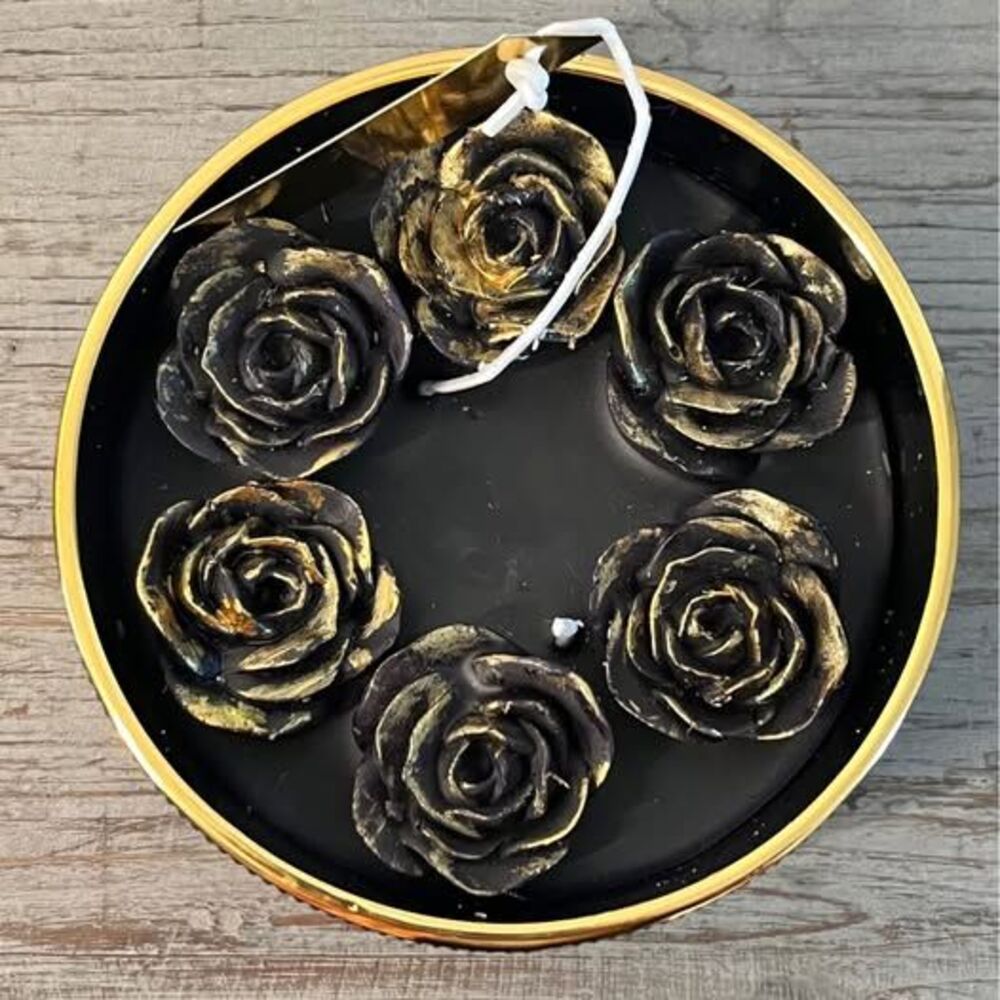 Black Rose Candle in the 'Midnight Garden' scent by Christian Lacroix